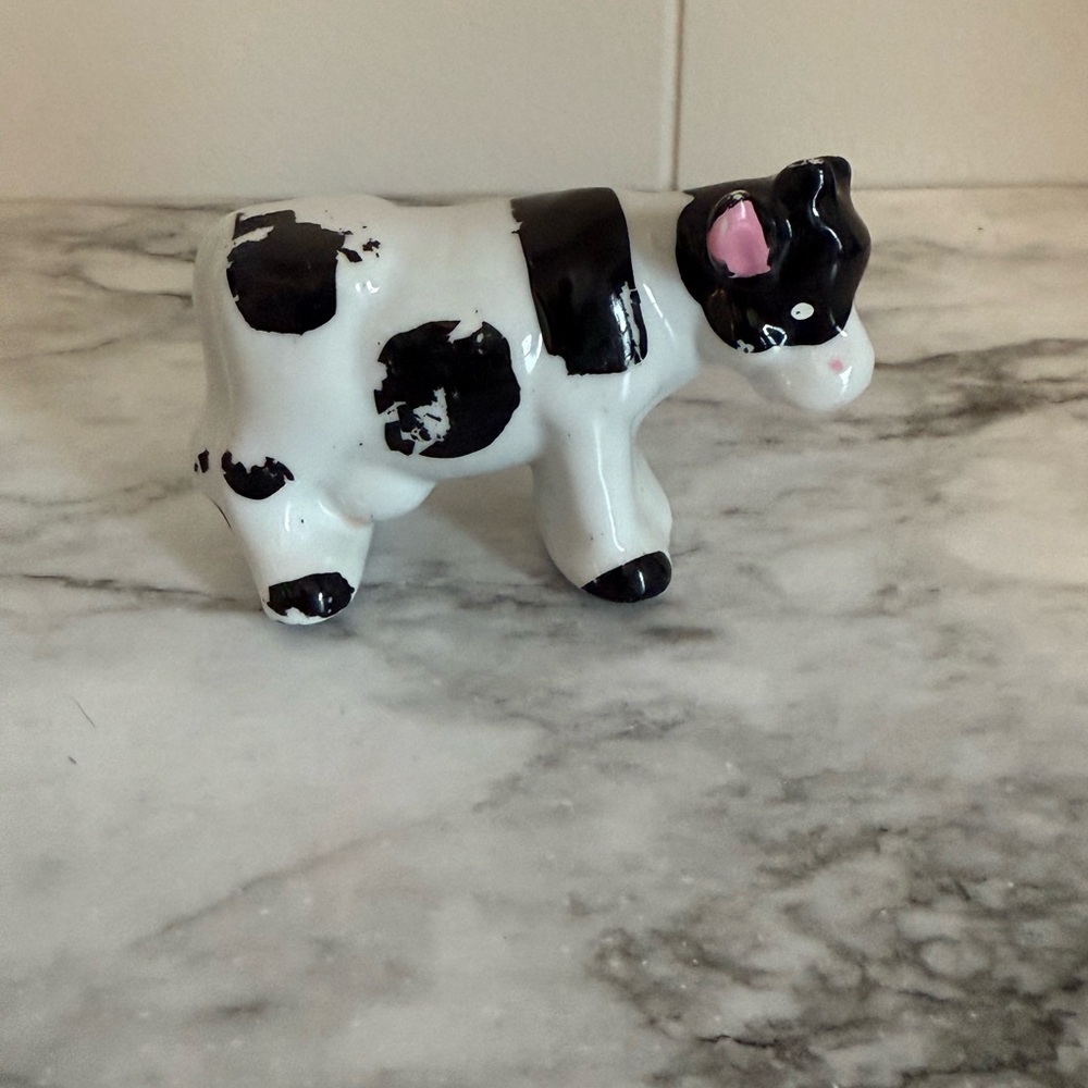 Vintage Cow Figurine